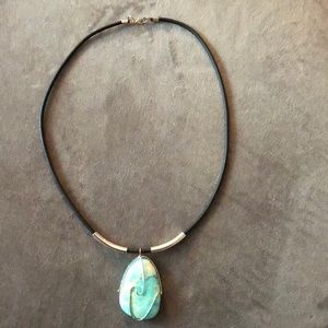 Hand made turquoise necklace from Polish Boutique